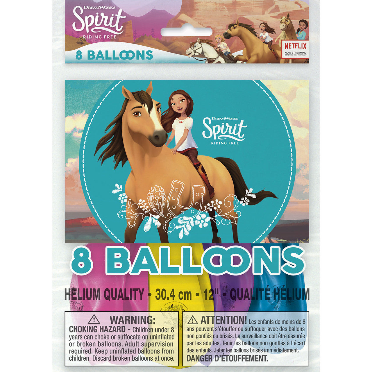 Spirit Driving Free 12 Inch Latex Balloons [8 Per pack]