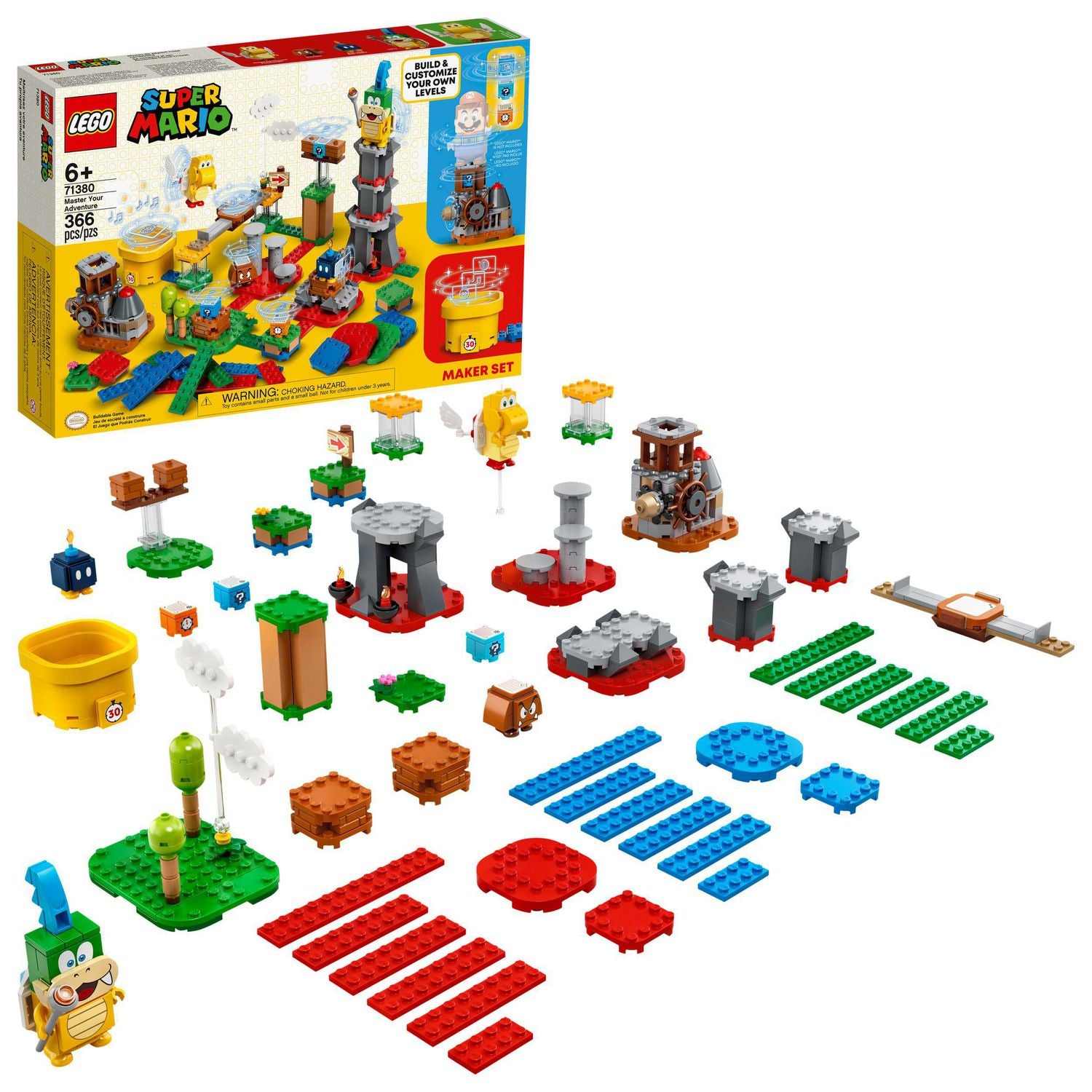 LEGO Tremendous Mario – Grasp Your Journey Maker Set [71380 – 366 pcs]