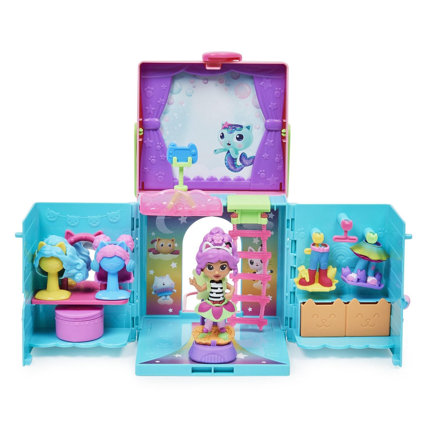 Gabby’s Dollhouse- Gabby Girl's Dress-Up Closet Portable Playset - Toys ...