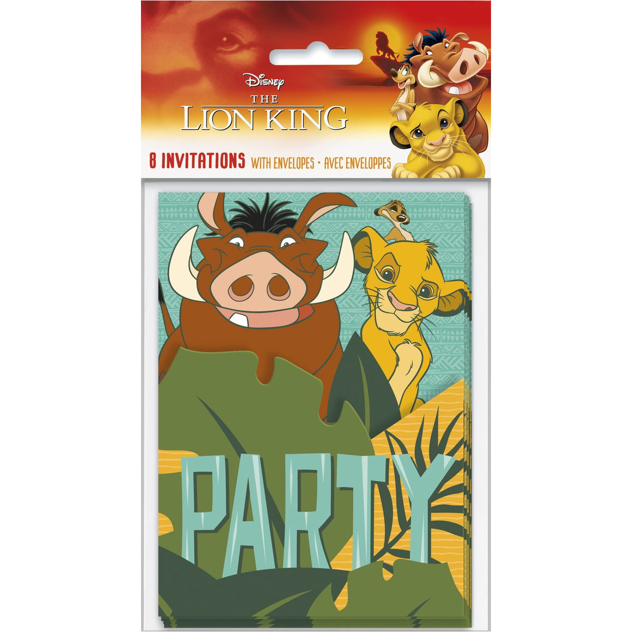 The Lion King Birthday Get together Invites [8 Per Package]