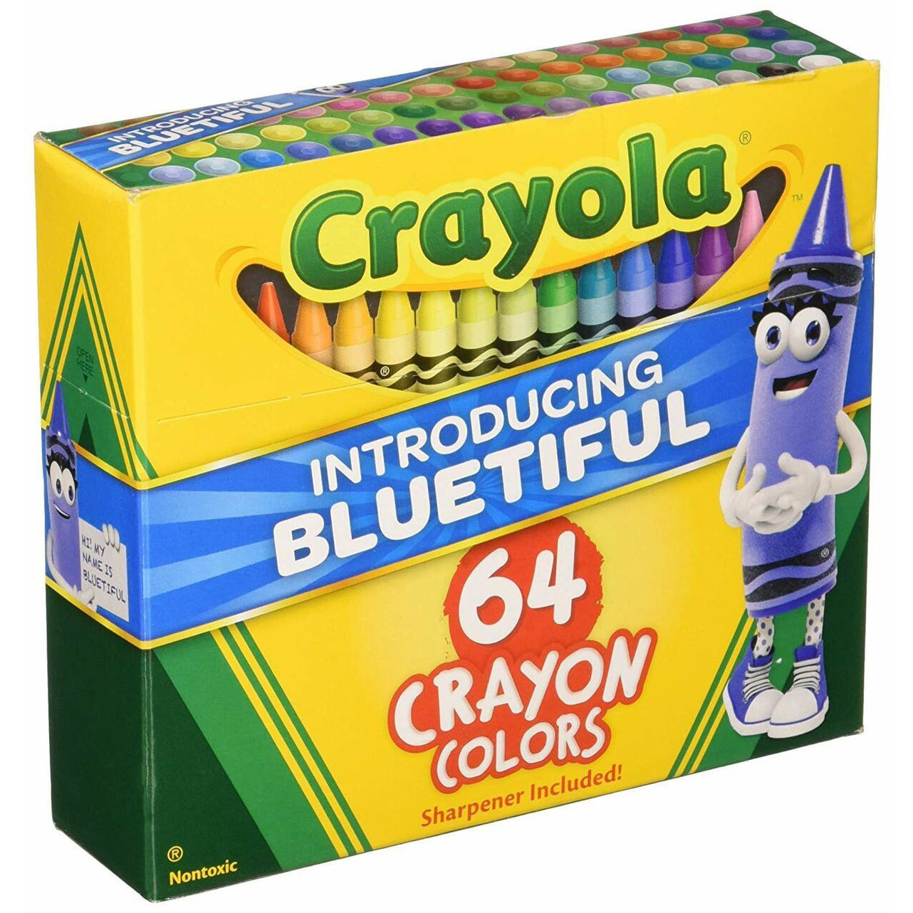 Crayola 64 Crayon Colours [Including Bluetiful]