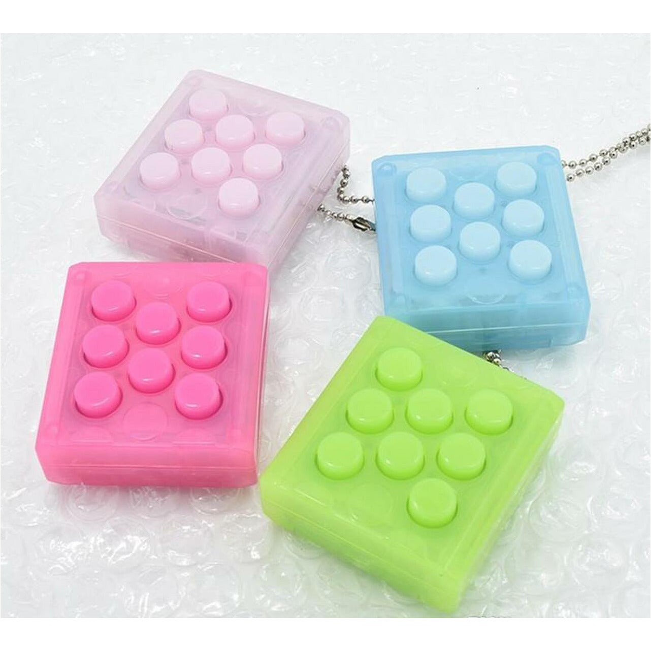 Puchi Pop Sound Keychain Fidget Toy [pack of 2]