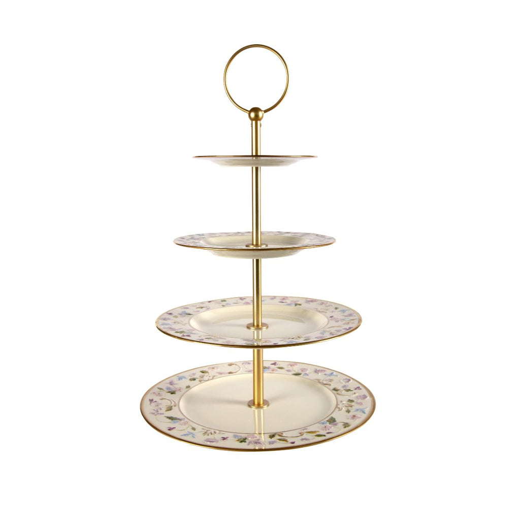 Taormina Multicolor & Gold Small Cake Stand VILLARI