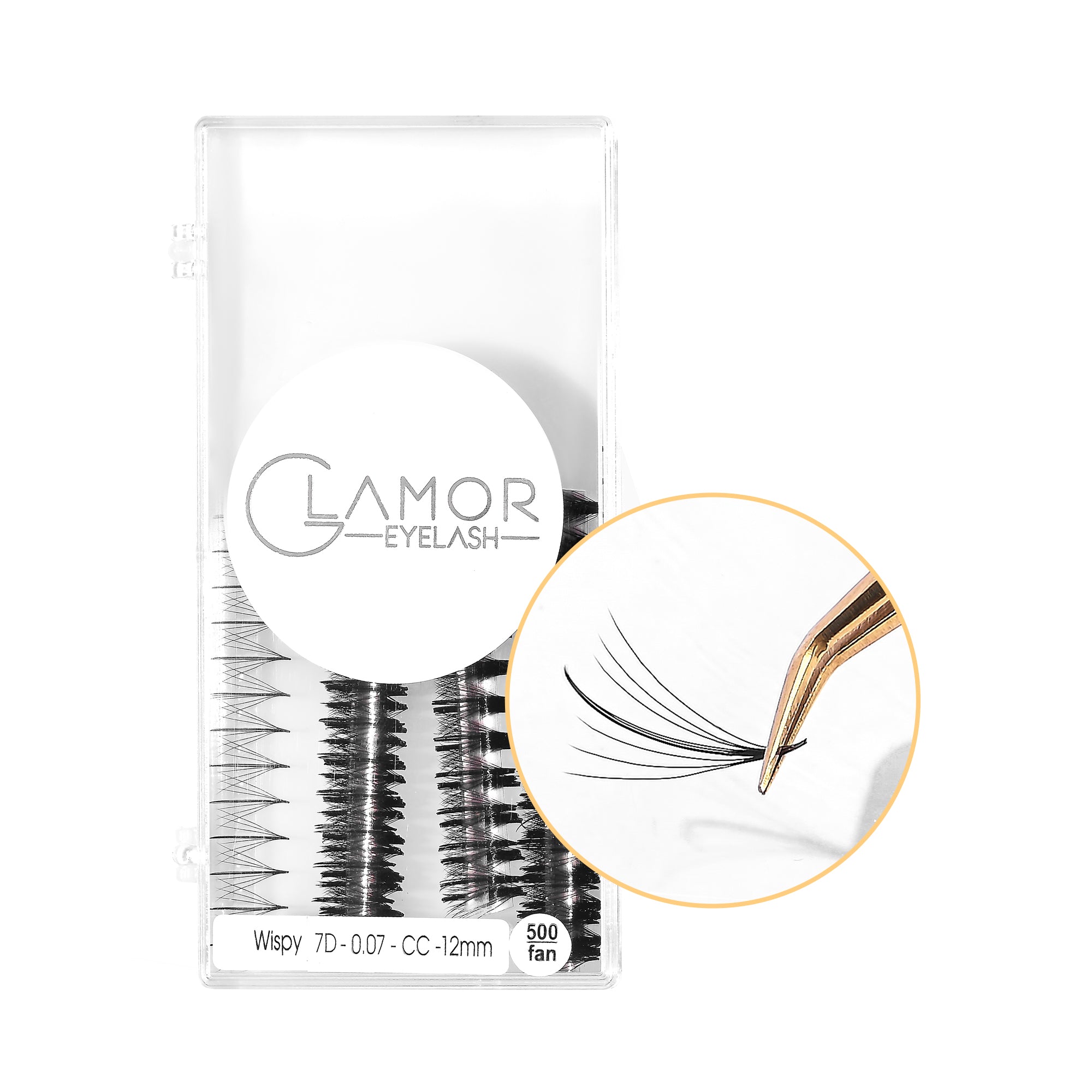 | GlamorEyelash 750 3IN1 Handmade Wispy 0.07 7D Mix Cluster Fluffy | Mink Lashes Eyelash Eyelashes FANS Promade GLAMOREYELASH Lashes Extensions Natural Fans Loose