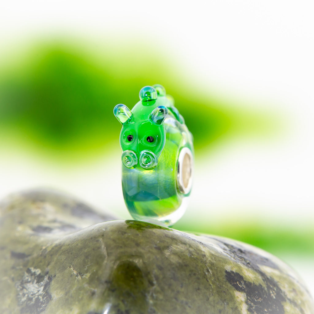 Forest Dragon Glass Bead