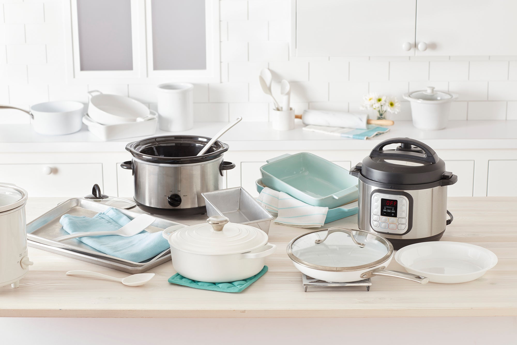 kitchen tools on table