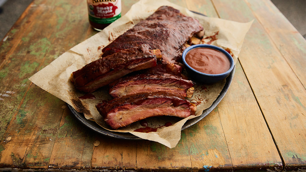 Ribs on a plate