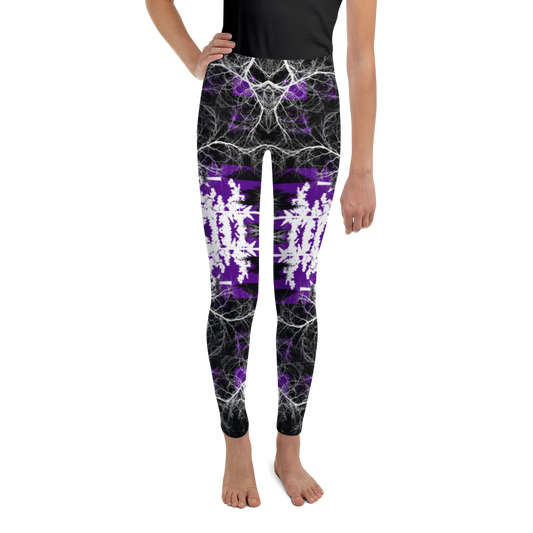 Youth Purple Galaxy Leggings 