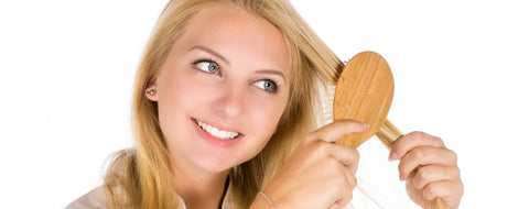brosse à cheveux en bois antistatique