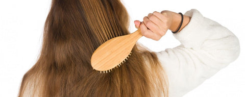 brosse à cheveux en bois