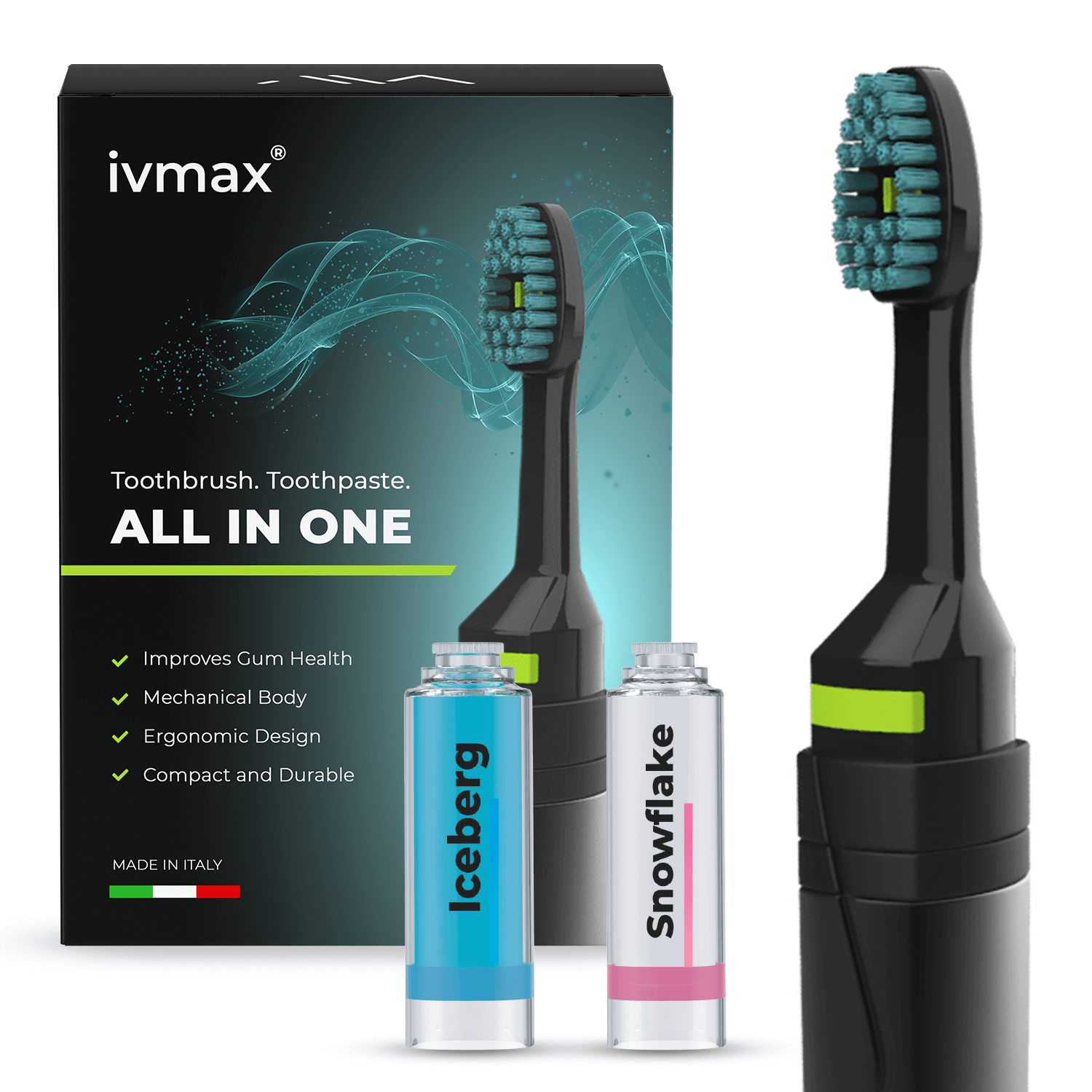 all in one toothbrush and toothpaste