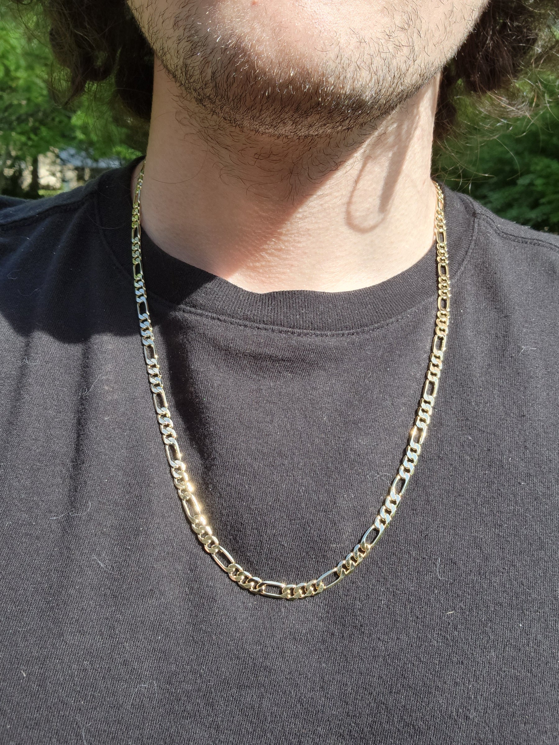 14k figaro chain