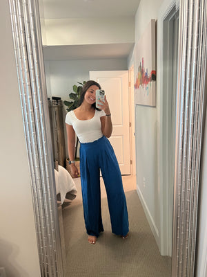 Lets go to the Ocean Wide Leg Pants - Shop Kenzie Boutique