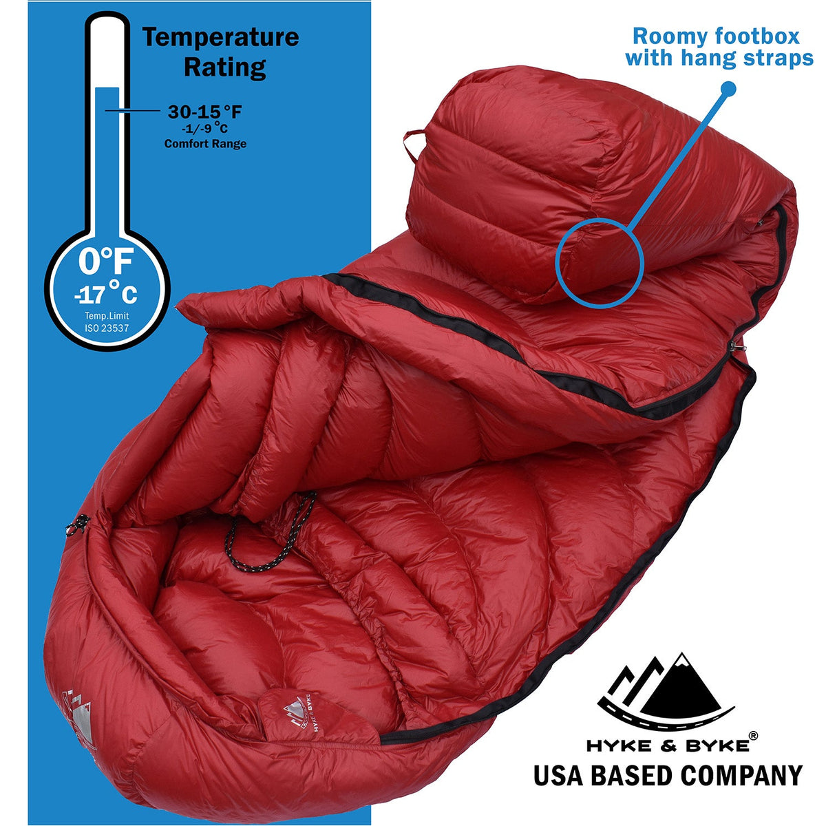 Buy Hyke & Snowmass -17°C Ultralight Down Bag Online - Hyke & Byke UK