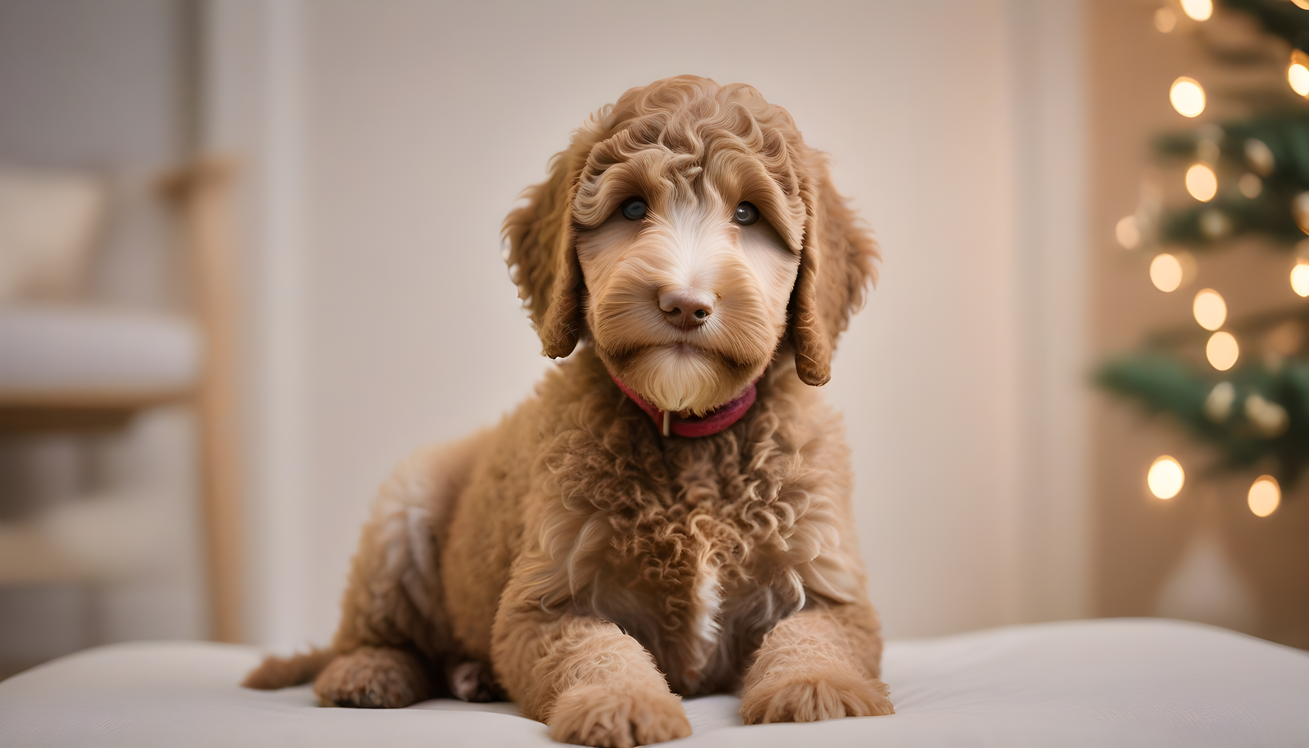 Affordable Labradoodle puppy with price tag