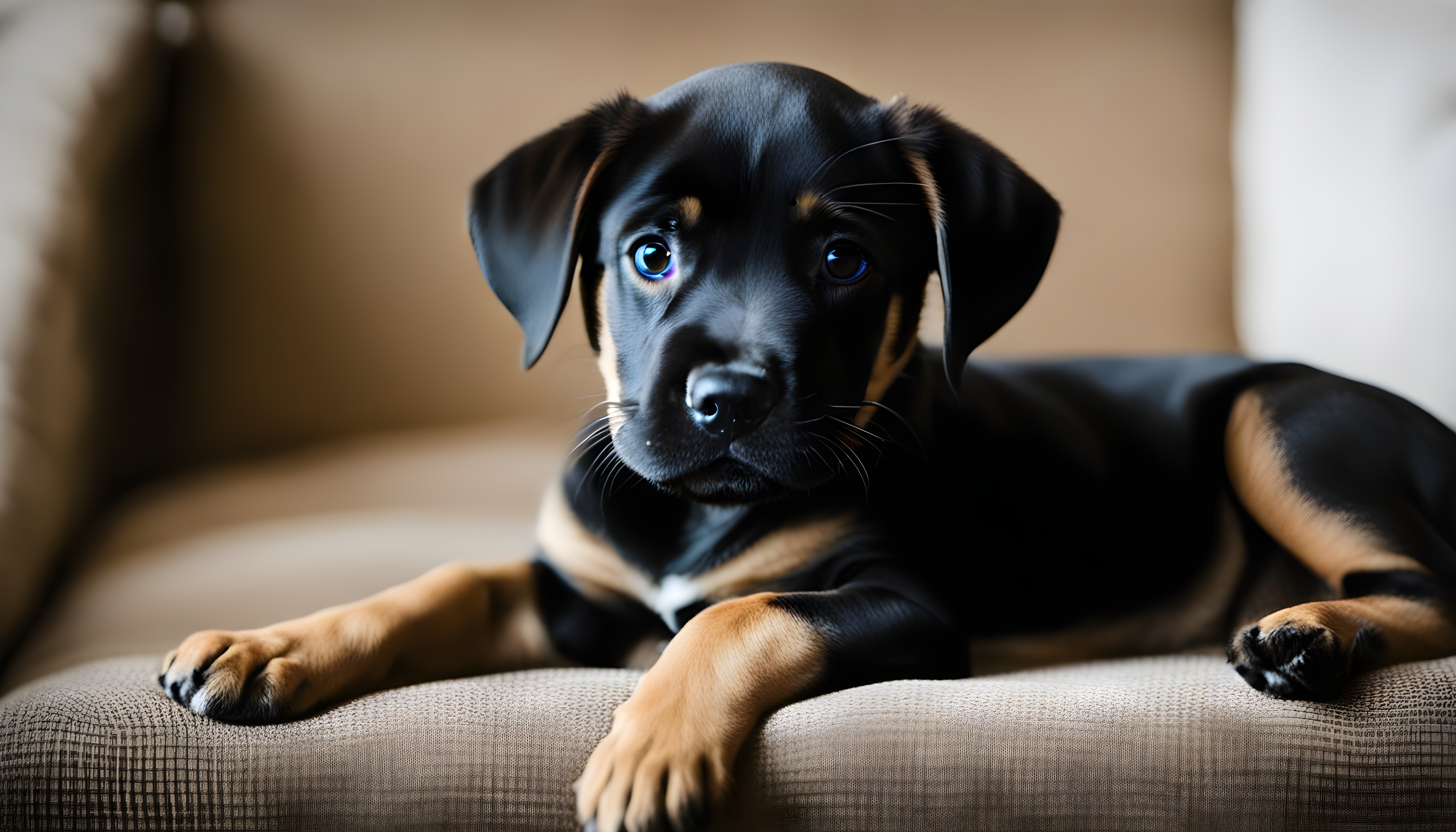 Adorable Boxador (Boxer Lab Mix) puppy giving you those 'adopt me' eyes.