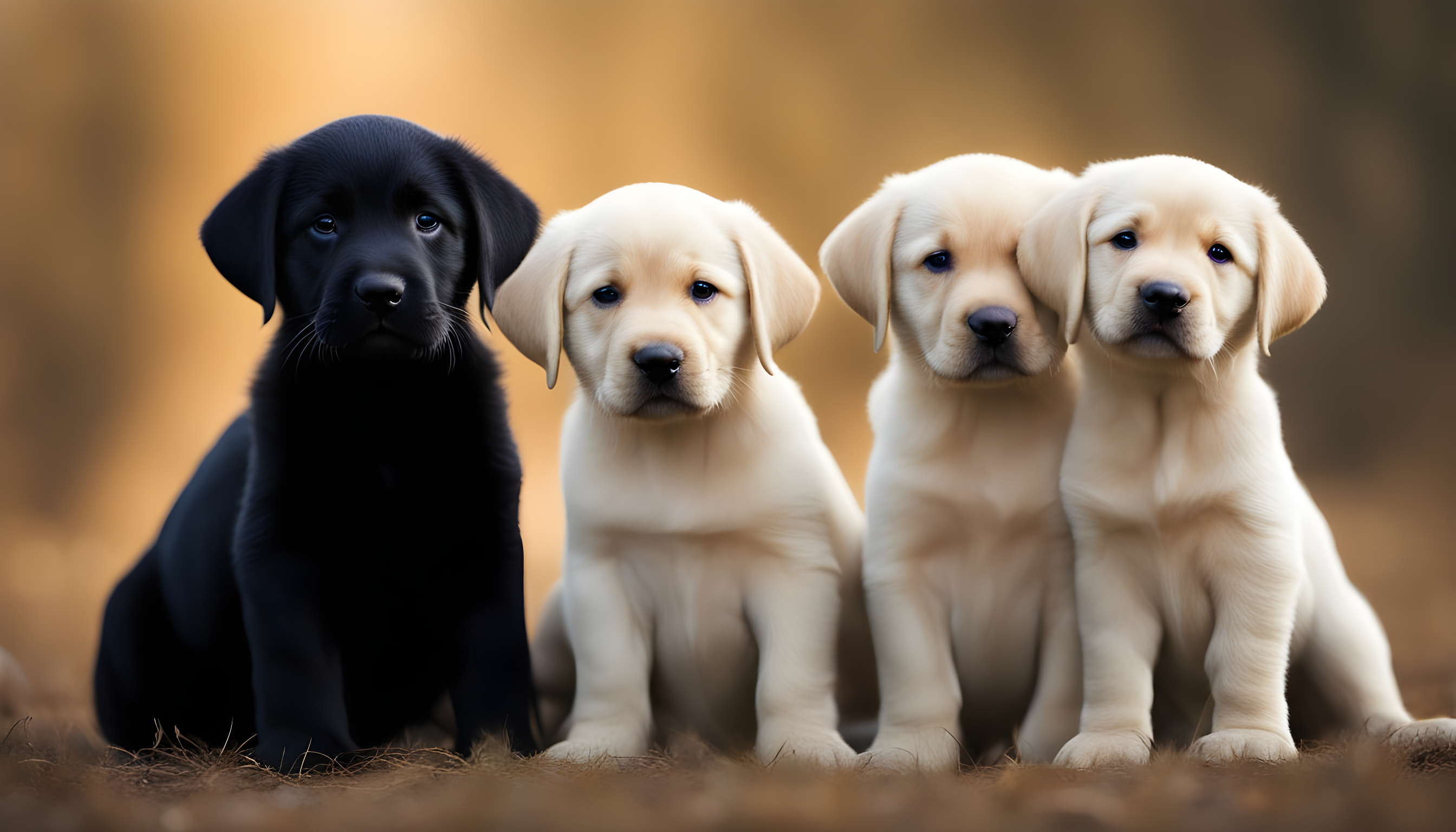 These Labrador puppies are getting the royal treatment!