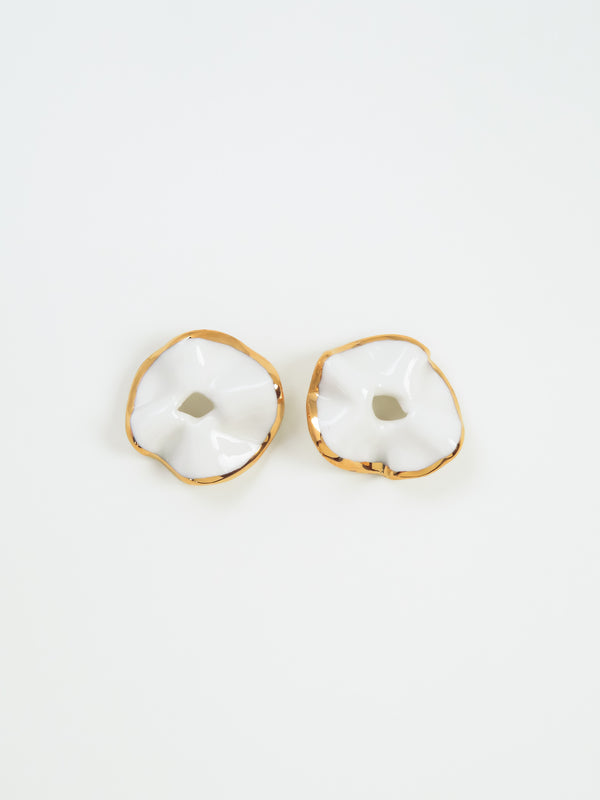 Georgie Earrings · White