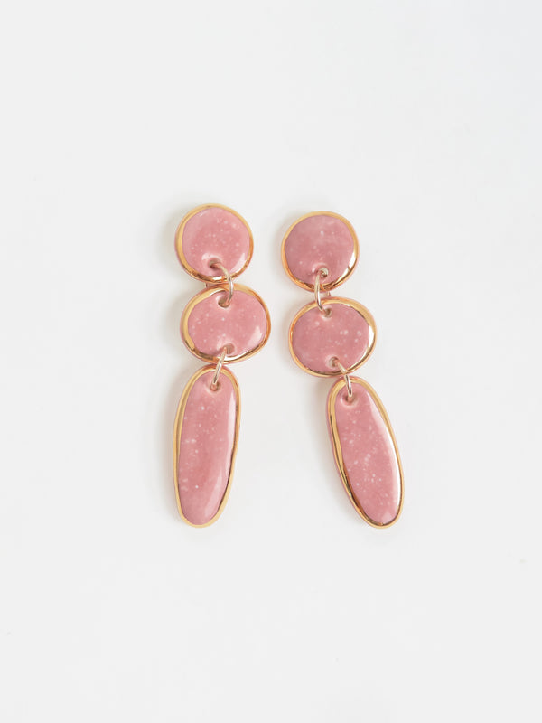 Lara Earrings · Pink
