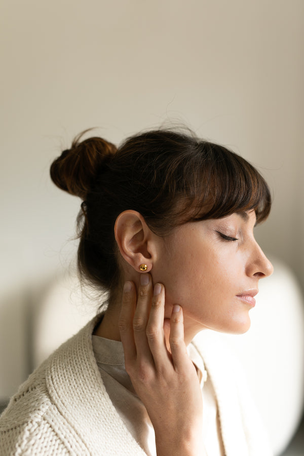 Tiny Gold Earrings