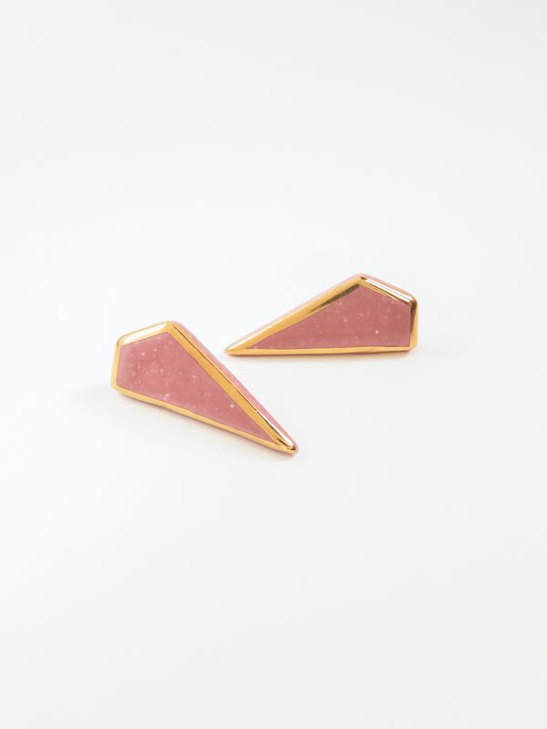 Shard Earrings · Pink