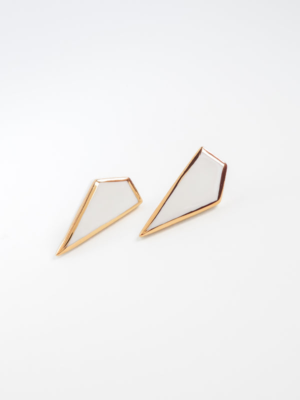 Shard Earrings · White