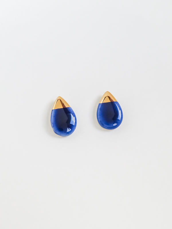 Teardrop Earrings · Blue