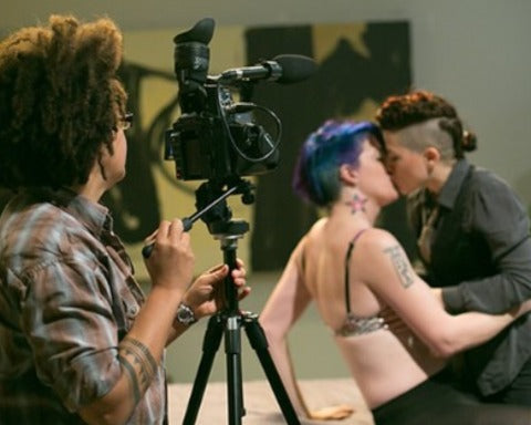 Cash Pad Queer filming a scene