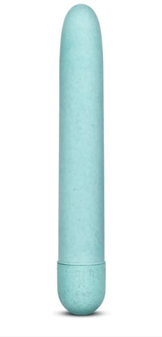 A classic vibrator in light blue eco material