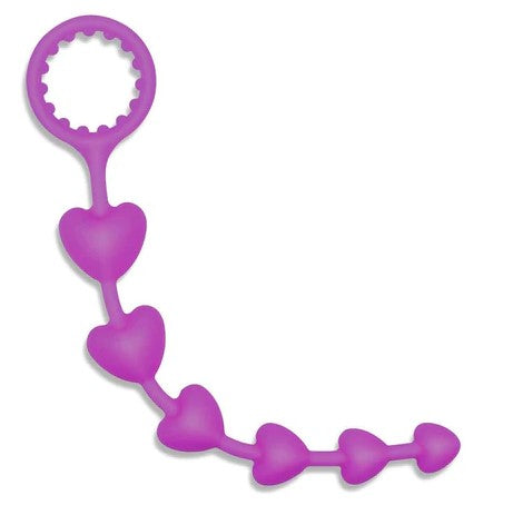 lily anal beads in pink silicone