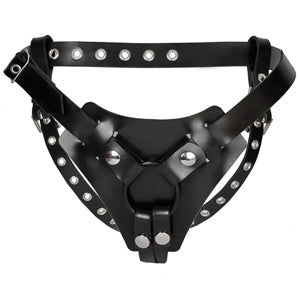 Deluxe Rubber or Leather Strap-On Harness