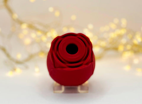 Red rose clit suction vibrator- Sh! Women's Store