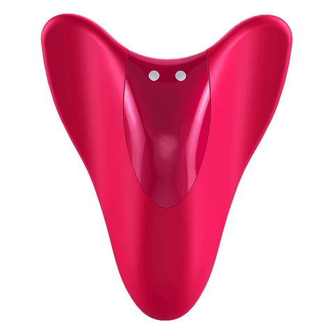 Satisfyer High Fly Clit Vibrator in red silicone
