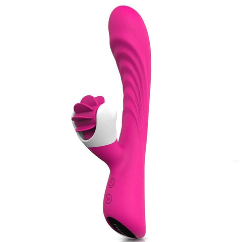 Nymph Clit-Licking Rabbit Vibrator in pink