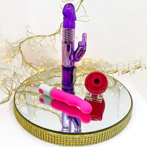 A selction of colourful sex toys