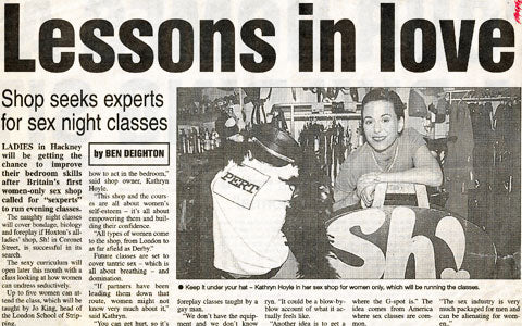 2001aug HackneyGazette Lessons In Love