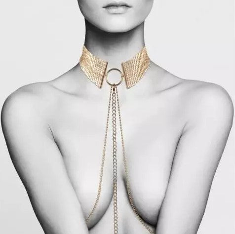 Bijoux Indiscrets Gold Collar with body chains