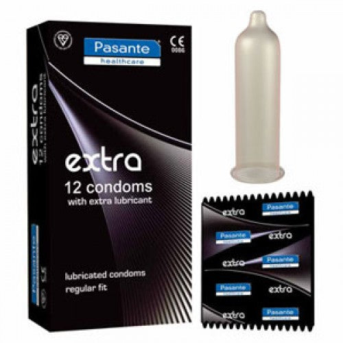 Pasante Extra Condoms for safer anal sex 