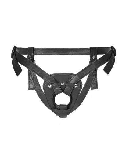 2-strap harness in black leather