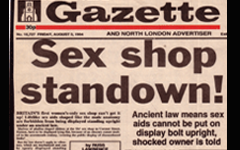 sex shop standown