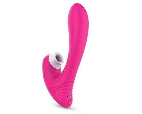 sex toys: pink dual stimulation vibrator