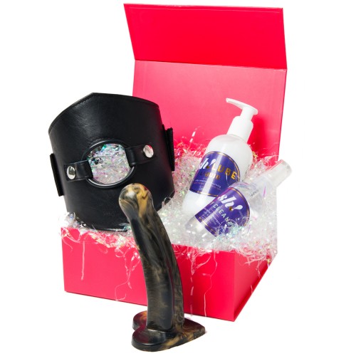 Thigh Strap On Kit £96; 6 Inch Dildo, Leather Harness, Lube & Cleaner SAVE £5