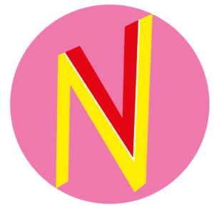 Vaginismus Network logo in pink and yellow