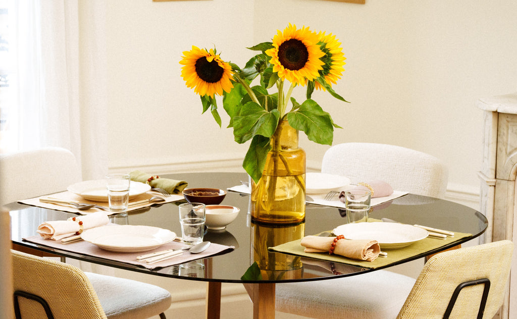 Tournesols table Pia