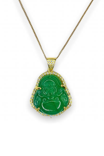 Icy Jade Buddha Necklace - Ivy Luxe Shop