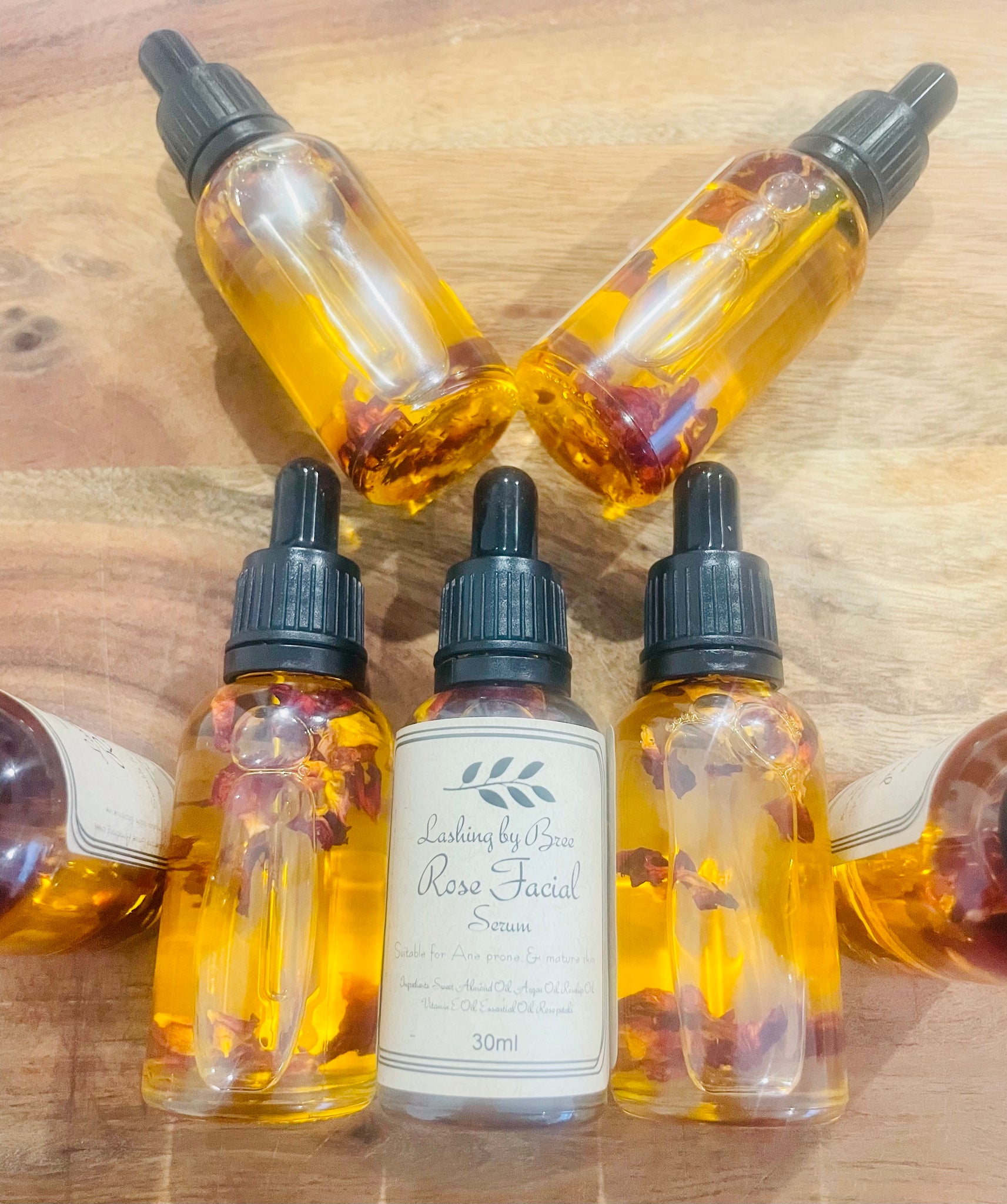 Rose Oil Face Serum Lashing By Bree