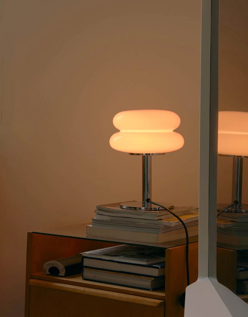 Bauhaus Macaron Table Lamp | Snowman Glass Table Lamp Table Lamp – Loliday