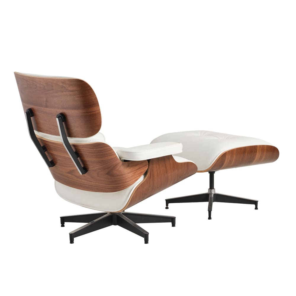 brown leather eames chair