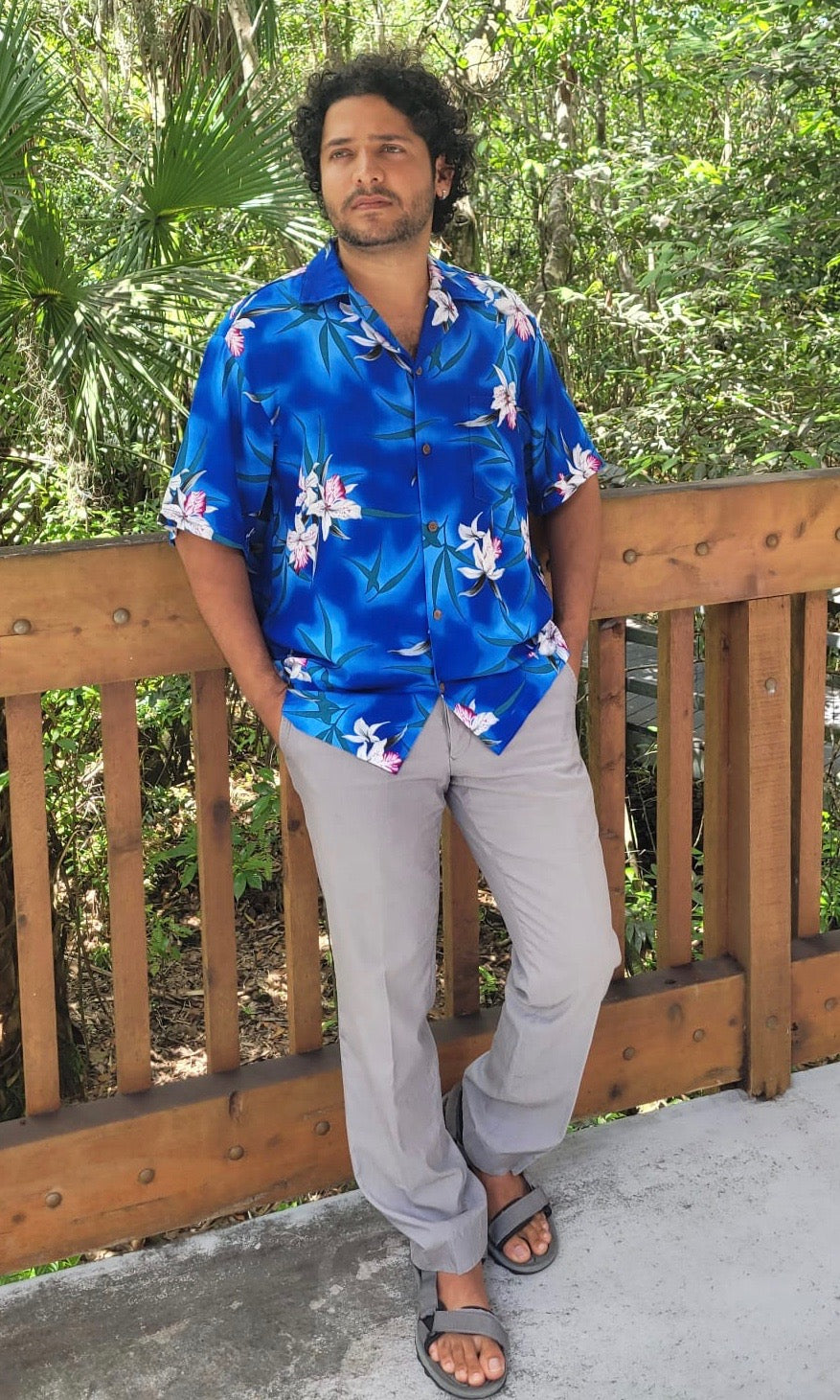 Mens Pink Orchid Hawaiian Shirt - Matching Couple - Luau Leslie Shop