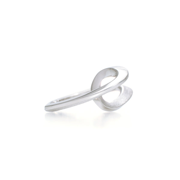 Crun[クルン]　Starling Silver 925 Ear Cuffs curvelines　Three-dimensional Shape MENTOSEN　Japanese Jewellery Design jewelry